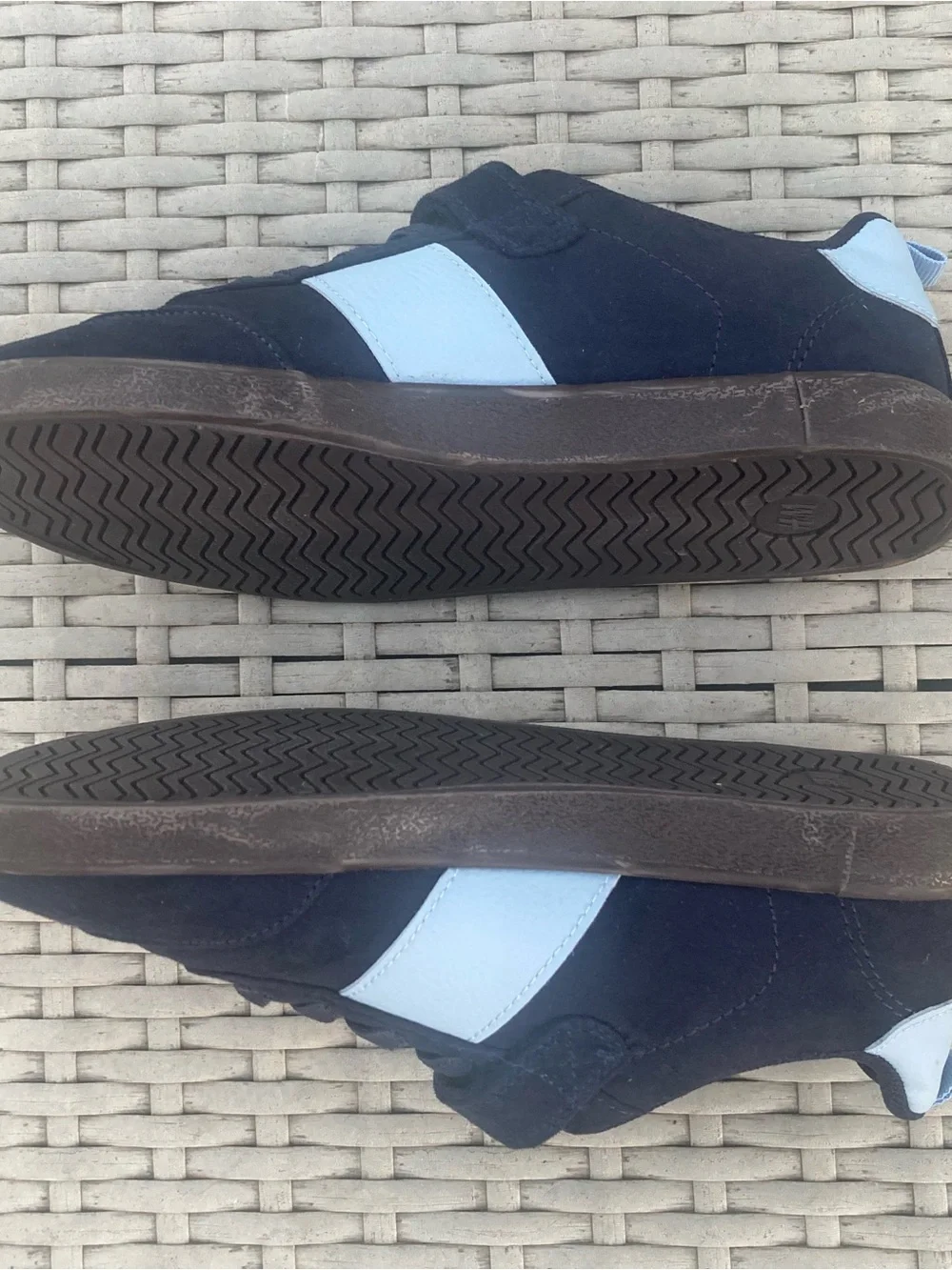 H&M Black and Light Blue Sneakers
